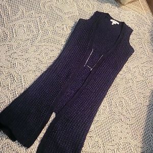 BCBG Sweater Zip Up Vest